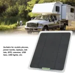 Kimiss saulės įkroviklis, ne&scaron;iojamas saulės įkroviklis, 12v 20w monokristalinis dvigubas Usb i&scaron;vesties akumuliatoriaus laikiklis Rv automobiliui valčiai