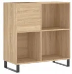 Klasikinė spintelė vinilinėms plok&scaron;telėms 84,5x38x89 cm, Ąžuolas Sonoma