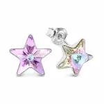 Diamond Sky Jewelry Sidabriniai auskarai &bdquo;Star (Vitrail Light)&ldquo; su Swarovski&reg; kristalais