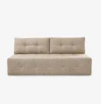 Mebel Elite I&scaron;skleidžiama sofa MORANA, smėlio spalvos, &scaron;enilinė