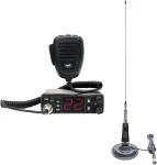 CB radijo stotelės rinkinys PNI Escort HP 5500 su CB antena PNI LED 2000, 90 cm, 500W, &scaron;viečia siuntimo metu, pridedamas magnetinis pagrindas