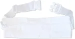 Stilux&reg; Ihram diržas su juosmens krep&scaron;iu hadžui ir umrai, baltas medvilninis piligriminis diržas su 3 skyrių ki&scaron;ene ir plok&scaron;čia sagtimi, baltas