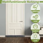 Aohcae durų skersvėjų stabdiklis, 93 cm durų skersvėjų stabdiklis, vėjo stabdiklis, durų volelis, skersvėjų stabdiklis, langų durų sandariklis, skersvėjų stabdiklis, apsauga nuo triuk&scaron;mo, vėjo ir vabzdžių (93 cm)