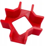 Kampinis stalių spaustuvas 90&deg; trečia ranka X tipo 18mm 3d