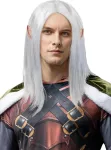 Drizzt Do&rsquo;Urden perukas suaugusiesiems &ndash; &bdquo;Požemiai ir drakonai&ldquo; (Dungeons & Dragons)