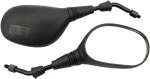 Goofit 10 mm juodas plastikinis galinio vaizdo veidrodėlis, skirtas 50cc 70cc 90cc 110cc 125cc 150cc 200cc 250cc atv motoroleriui