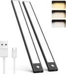 Led po spintele &scaron;viestuvas virtuvei su jutikliu, 3 spalvų temperatūros, 30 cm, pritemdomas ap&scaron;vietimas spintelei su judesio jutikliu, 2200 mah spintelių &scaron;viestuvai, įkraunami skaitikliui, spintelėms, prie&scaron;kambariui, laiptams