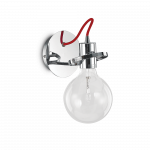 Sieninis &scaron;viestuvas Ideal Lux Wall lamp with 1 light Radijas, E27, chrome