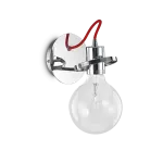 Sieninis &scaron;viestuvas Ideal Lux Wall lamp with 1 light Radijas, E27, chrome