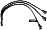 Alphacool Y-Splitter 4-pin to 3x 4-pin PWM 30cm - juodas