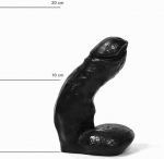 All Black All Juodas AB41 Compact Model Anatomical Intimate Device 15 cm Juodas