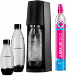 Gazuotų gėrimų gaminimo aparato SodaStream Terra rinkinys, juodas