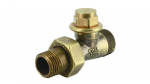 Stright lockshield ARTISTIC 1/2` x 24-19. colour RAL9001