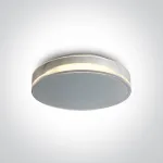 12W LED plafonas, baltas, 3000K, 67478/W/W