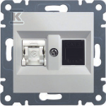 Hager GN.RJ11/12 + RJ45 Baltas LUMINA