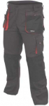 Kelnės Yato YT-80151; XXL; juodos/raudonos