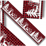 Kalėdinė staltiesė L7, raudona