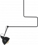 Pakabinamas &scaron;viestuvas Customform Lempos, COBEN WIDE, 0.59x1 m, Juoda