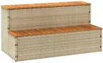 Kubilo žingsnis, 100x50x50,5cm, poliratanas ir akacijos masyvas