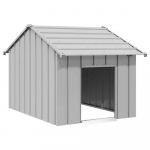 &scaron;unų namelis su stogu 83x130x85 cm cinkuoto plieno