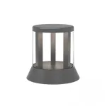 8W LED pastatomas lauko &scaron;viestuvas, grafito sp., 3000K, IP65, E337