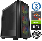 Stacionarus kompiuteris INTOP Ryzen 5 5600X 16GB 480SSD M.2 NVME RTX5060Ti 16GB no-OS (RW44165NS)