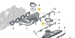 BMW I&scaron;metimo Vamzdis/Turbo Gasket G30 G11 G12 G14 G15 Originalus 11628600289