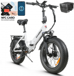 Elektrinis dviratis Samebike LOTDM200, 20", 750W, 13Ah, baltas