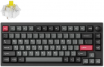 Keychron Lemokey P1 Pro Wireless (P1P-M4) - US i&scaron;dėstymas - Hot-Swappable Super Banana Switches - Carbon Juodas (Juoda) Mechaninė Belaidė Žaidimų Klaviatūra