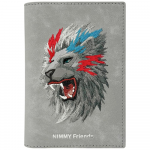 Passport dėklas Nimmy wallet Raptor Lion pilkos spalvos