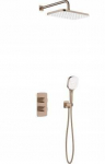 5759-501-34 / KFA / MALAGA / Rinkinys NATRYSKOWY PODTYNKOWY TERMOSTAT , PVD BRUSHED ROSE GOLD /