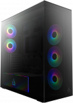 ARCTIC Xtender PC-kompiuterio korpusas, Midi-Tower, E-ATX, RGB, Tempered Glass - juodos spalvos
