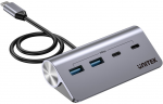 UNITEK ALIUMINIO USB-C &Scaron;AKOTUVAS 2X USB-A 2X USB-C 5GBPS
