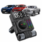 Realprices Automobilinis siųstuvas FM radijas Bluetooth 5.3 PD 30W įkroviklis