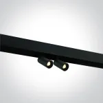 2x6W LED &scaron;viestuvas į magnetines sistemas MINI/MIDI/MAXI/P&P, juodas, 3000/3500/4000K, 48V, 38&deg;, 42108A/B/V