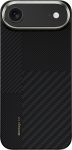 Benks dėklas Montage Magnetic Armor Air Kevlar Metal Frame 600D+1500D (MB68) skirtas Apple iPhone 17 Air juodos spalvos