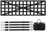 Sunkvežimio bagažinės tinklas 1370 x 460 mm, reguliuojamas kryžminis dizainas, tvirtas pikapų bagažinės tinklas