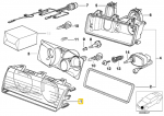 Bmw E36 3' Streuscheibe Kairė Geltona Originalus 63121393359