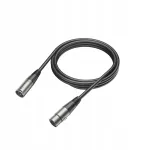 Fifine L9C XLR mikrofono kabelis (vyri&scaron;kas-moteri&scaron;kas), 1,8 m, juodas