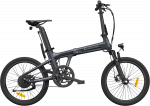 Folding electric bicycle ADO A20S AIR with front suspension, pilka