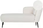 Sofa Beliani De&scaron;ininis gultas ARTHEZE Boucle, kreminės baltos spalvos