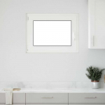 Požeminio lango RISOR Baltas 80 x 60 cm PVC ir stiklas