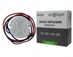 Ecolight LED maitinimo &scaron;altinis dėžei fi60 EcoLight* 3,75A 45W 12V IP67 50x22