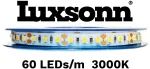 4,8W/m LED juosta LUXSONN, BRIDGELUX diodai, 2835, DC24, 60 LED/m, 3000K, 5m ritė