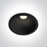 15W LED įleidžiamas &scaron;viestuvas, juodas, 3000/4000/5000K, 10115D/B/V
