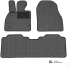 Kilimėliai QuiltyMats TOYOTA AURIS 2006-2012 (4 vnt.), D.Gray-Gray /33-16 - Kilimėlių fiksatoriai (žiedai) Be tvirtinimų