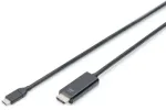 Digitus USB C/HDMI laidas M/M juodas 5m USB 3.1 SuperSpeed+ 4K 60Hz