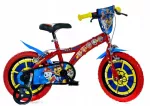 Kubisport Vaiki&scaron;kas dviratis 14 colių Psi Patrol Paw Patrol Stabdys Dino Bikes (Kub_05-CSK5143K/PW)