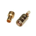Teleg&auml;rtner SMB lizdas RG-316/U kabeliui, paauksuotas, su litavimo/spaudimo jungtimi