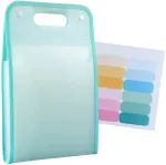 Dokumentų dėklas A4 žalias PVC, 13 skyrių N128